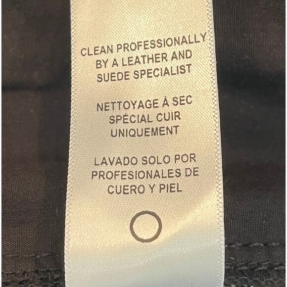 8-20 FRAME Men's 100% Lamb Leather Shorts Grey-Green Large - Picture 5 of 6